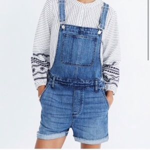 Madewell Adirondack Denim Overall Shorts